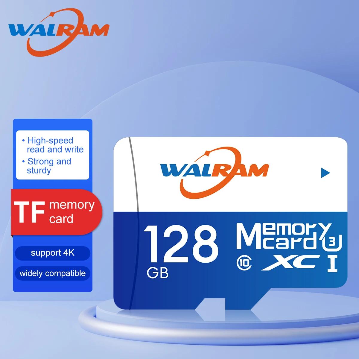 WALRAM ũ SD ī, ޴ ȭ п ޸ ī, Ŭ 10,  TF ī, 128GB U3 ޸ ī, 64GB, 128GB, 32GB, 10 